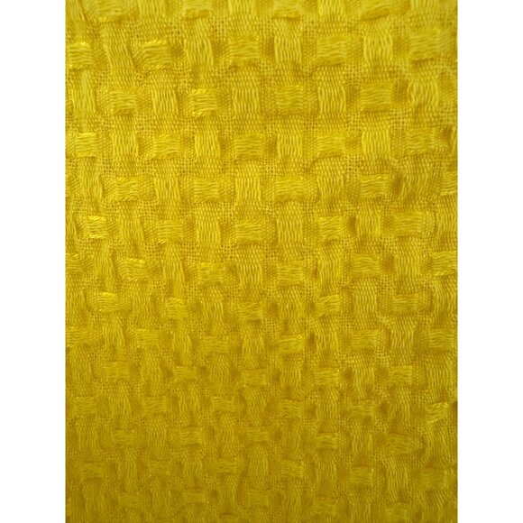 J. Crew Bright Yellow Basketweave Cold Shoulder Sundress Size XL‎ Summer - Picture 8 of 11